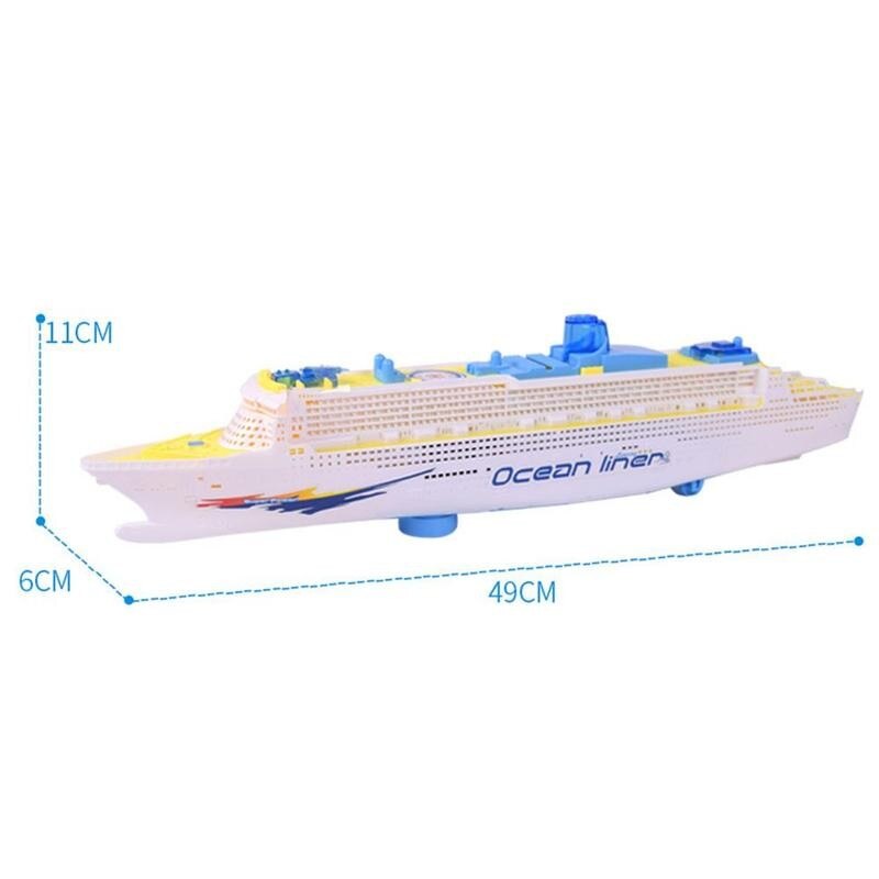 Segelboot Modell Mit LED Elektrische Ozean Liner Kreuzfahrt Dekor freundlicher Schiff Spielzeug Richtungen LED Zuhause Klang Ändern Lichter Spielzeug B J9Y6