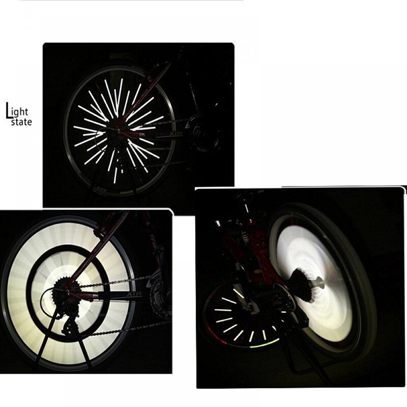 24 stuks fiets mountainbike wiel velg spaak montage clip buis waarschuwingslicht strip reflector reflecterend buiten 8cm