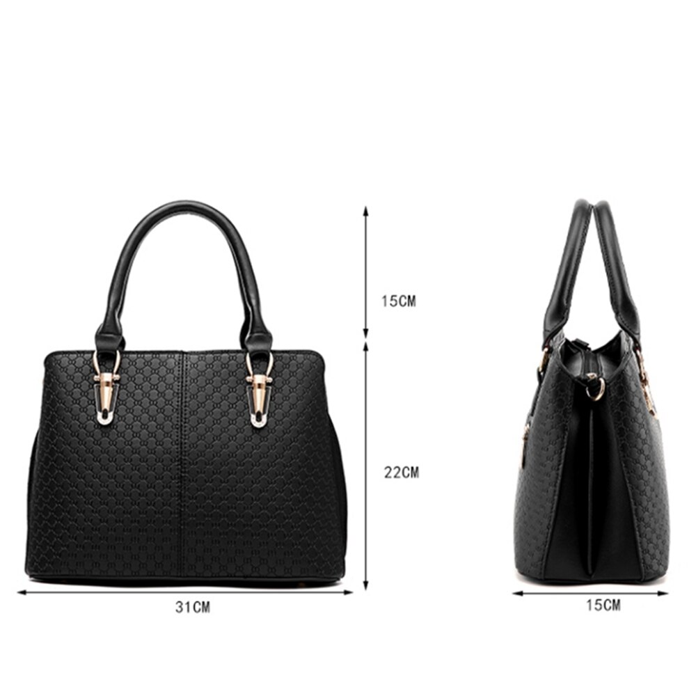 Mode Vrouwen Handtassen Schoudertassen PU Leer Stevige Zwarte Top-handvat Tassen Vrouwelijke Messenger Bag Dollar Prijs geel