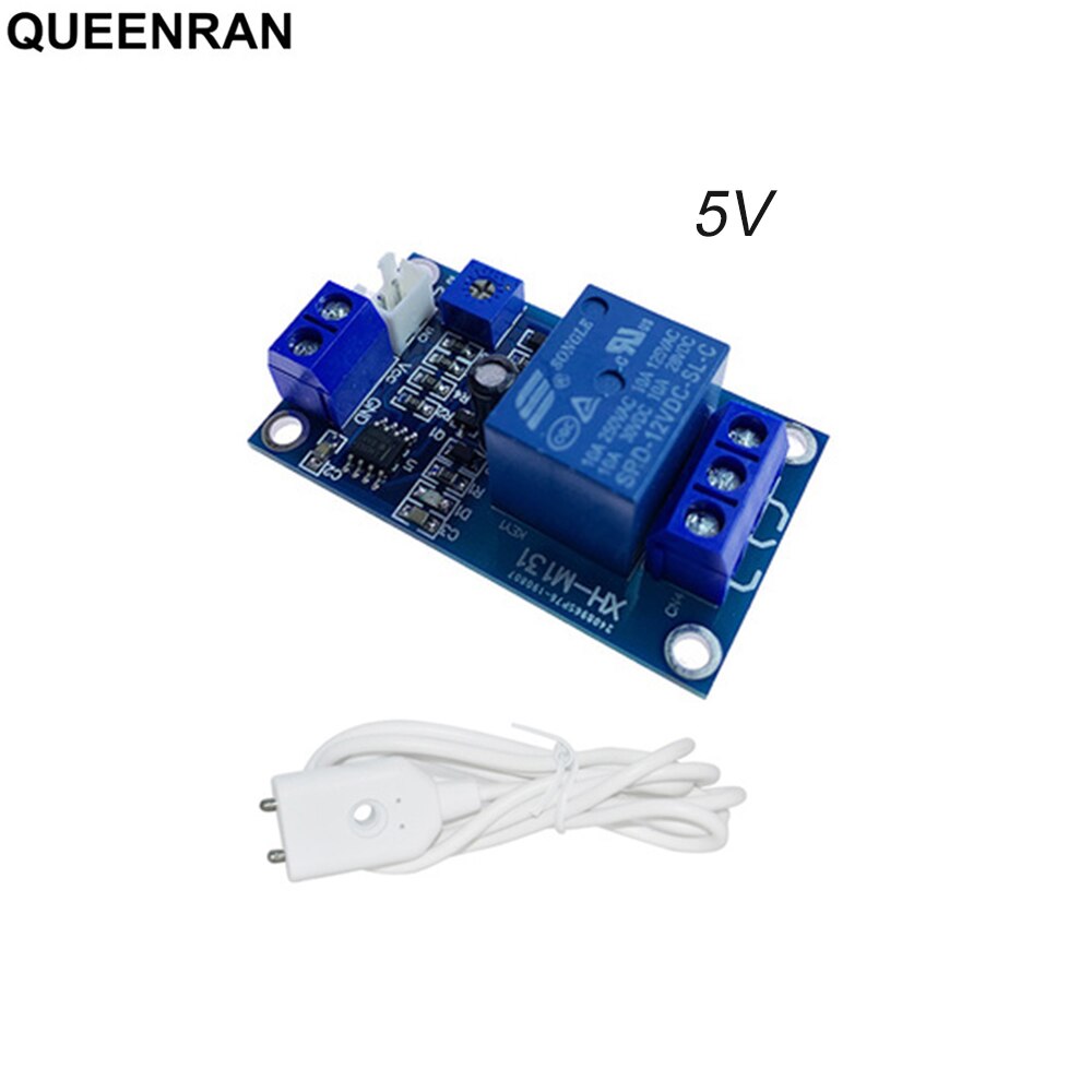 Water Leakage Detector Relay Module Circuit Board XH-M131 5V Circuit Board with Water Sensor for Smart Home Overflow Detecting