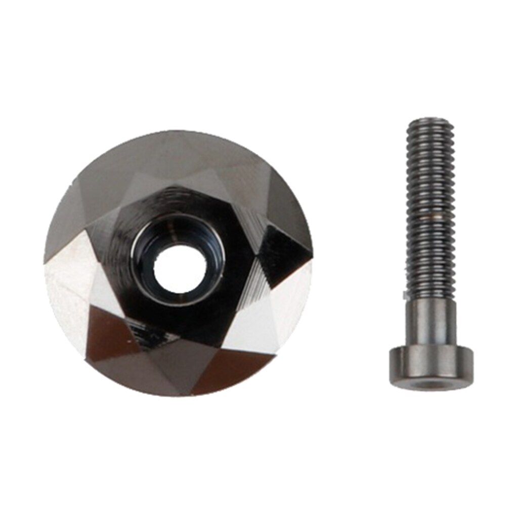 Bicycle Headset Cap Bolt Cover with Lightweight Aluminum 1-1/8" MTB Bike Headset Top Cap: Silver