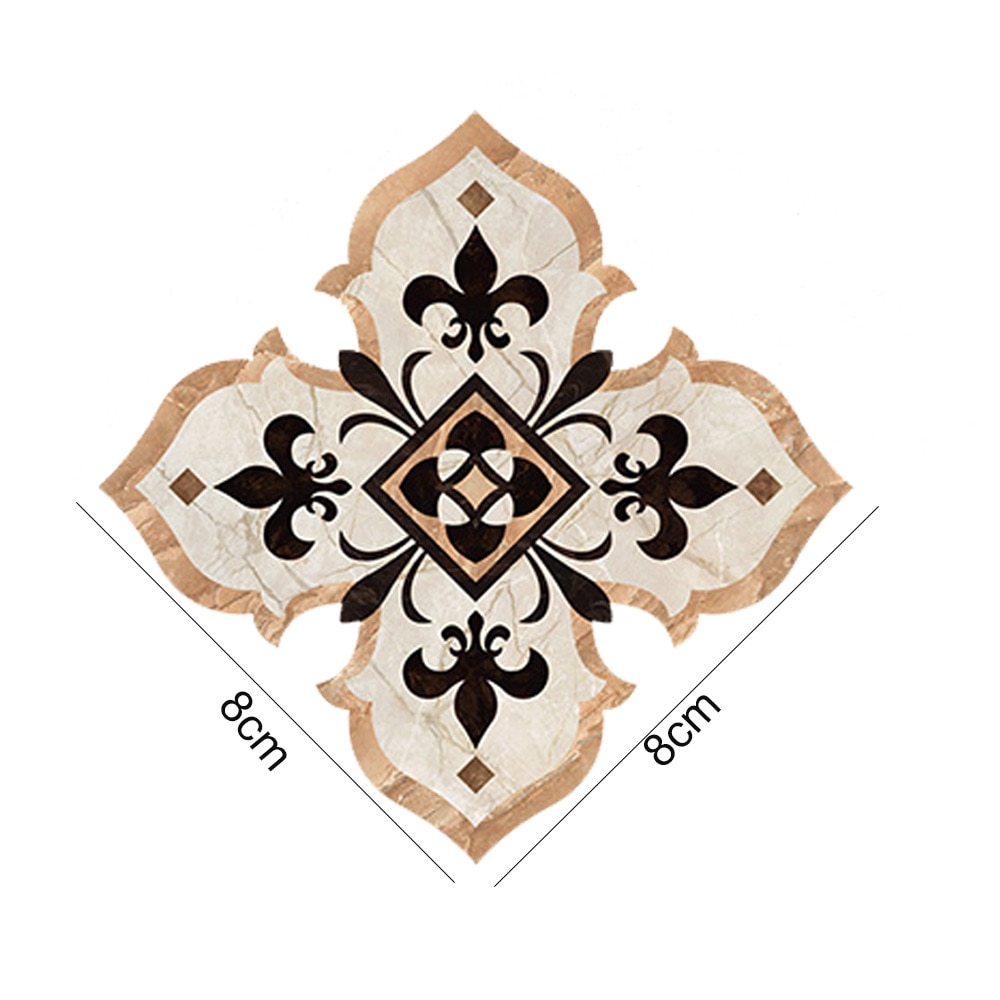 21 Pcs Smooth Floor Sticker Backsplash Applique PVC Waterproof Diagonal Stickers Home Ceramic Tile Decal for Kitchen Bathroom