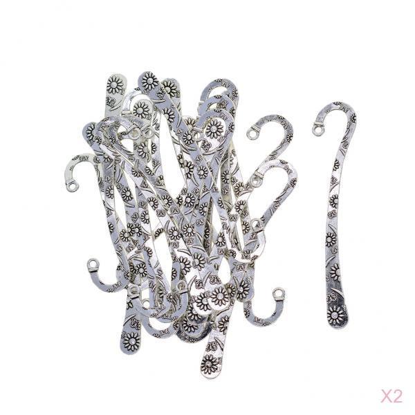 40x Metall Lesezeichen Buch Marker Schreibwaren Etiketten Perlen Schmuck Basteln
