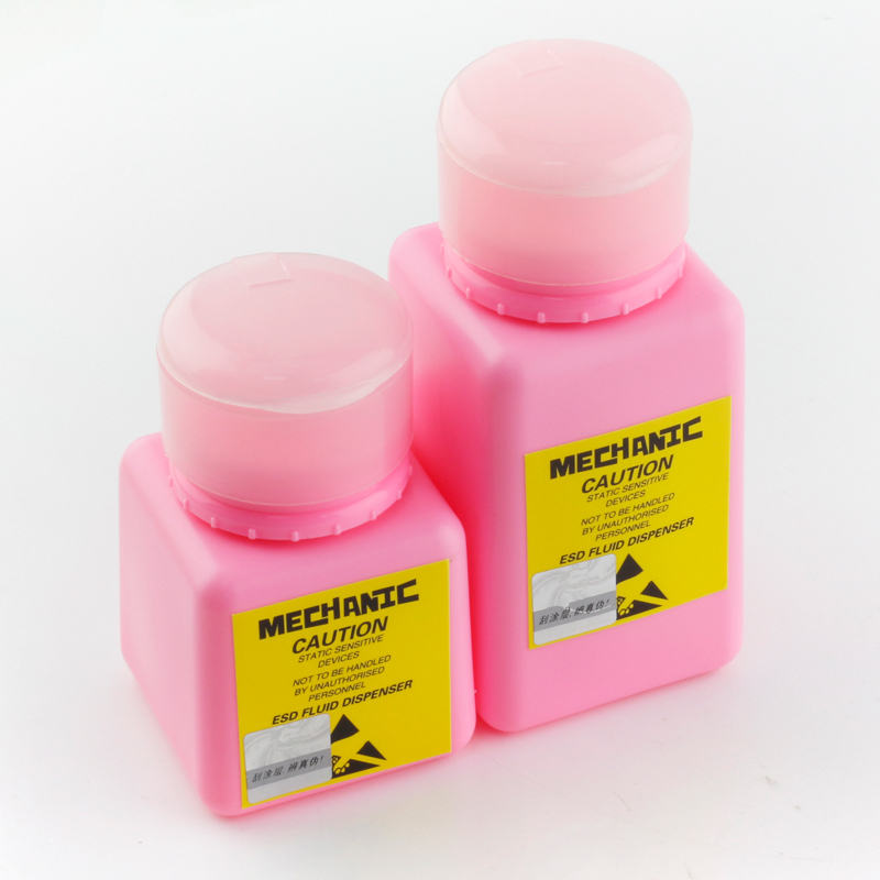 MECHANIC Anti-dissipative ESD protective HDPE Alcohol Bottle 4/6 oz. Liquid Container Cleaner Dispenser for iPhone Repair Tools