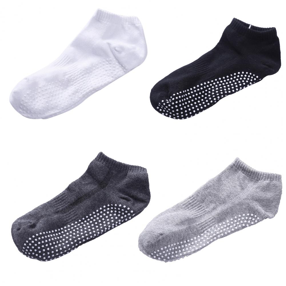 Calcetines de algodón antideslizantes para Yoga Unisex, transpirables, absorción del sudor, 1 par