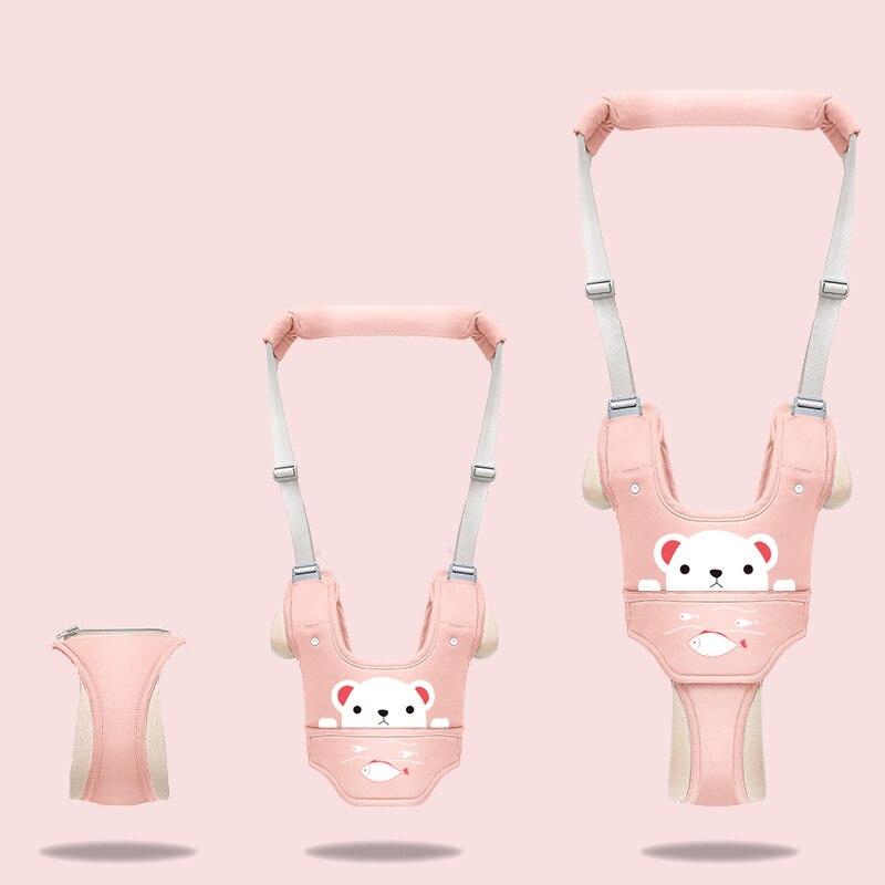 Newborn Baby Walking Harnesses Backpack Leashes for Little Children Kids Assistant Learning Safety Reins Harness Walker: Removable-Bear-2