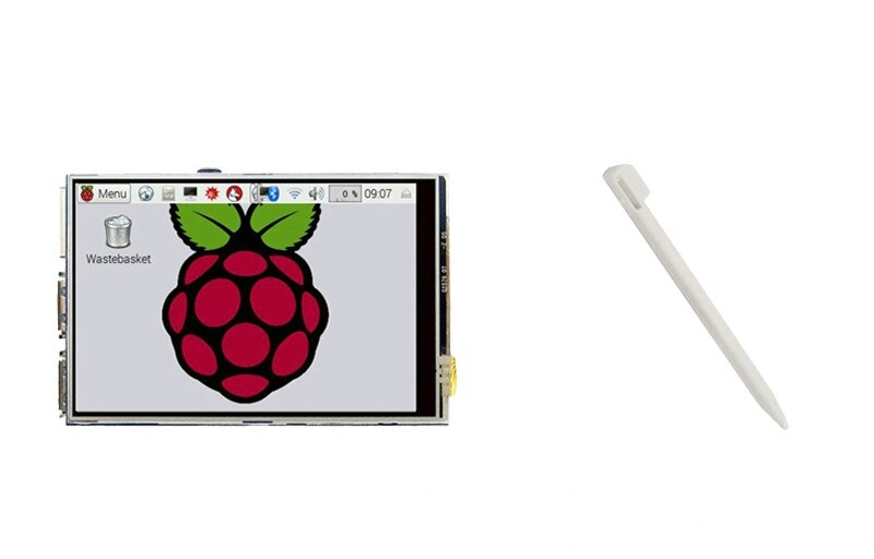 Raspberry Pi 4 LCD Display 3.5 inch Touch Screen with Acrylic Case Clear case for RPI 4 Model B: LCD with Pen