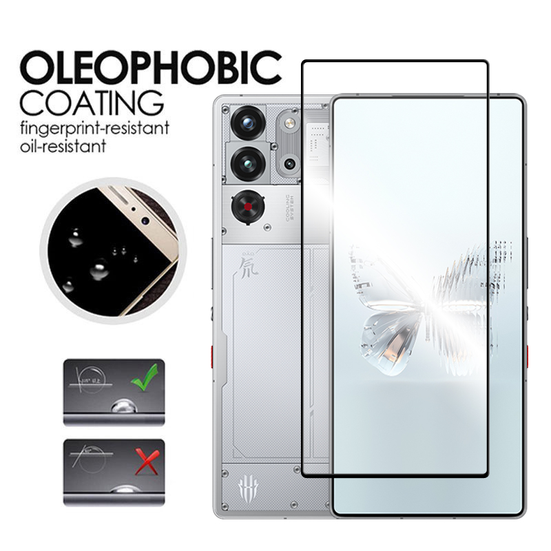 6in1 For Nubia Red Magic 10 Pro+ Glass For Red Magic 10 Pro Tempered Glass 6.85 inch Full Cover Glue HD Screen Protector