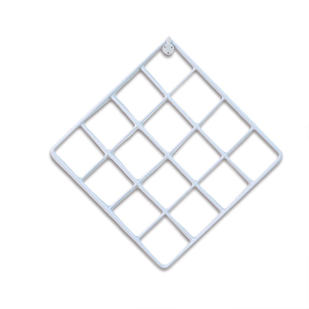 Nordic Style Metal Mesh Grid Wall Photos Grids Pictures Postcards Frame Iron Storage Rack Holder Home Bedroom DIY Decoration: white