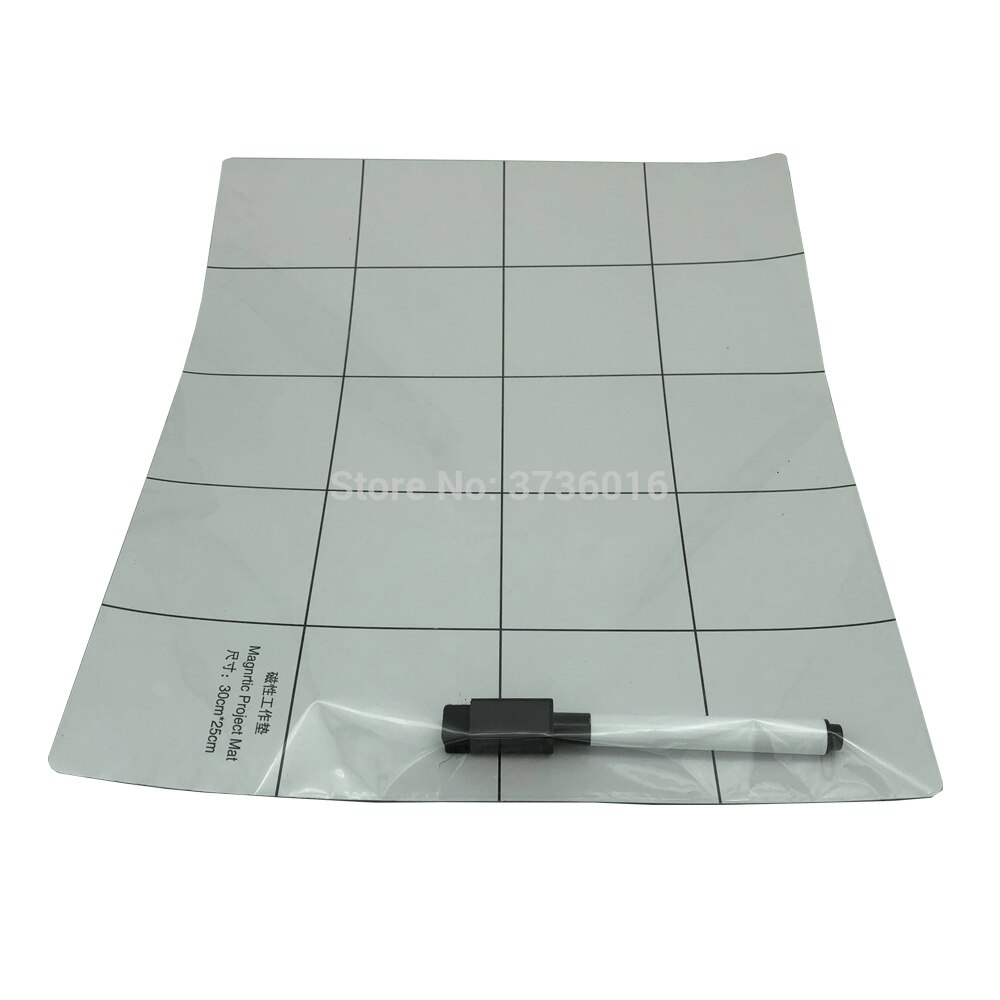 Magnetische rubberen mat 25*30cm maten voor lcd-reparatie magnetische mat met pen
