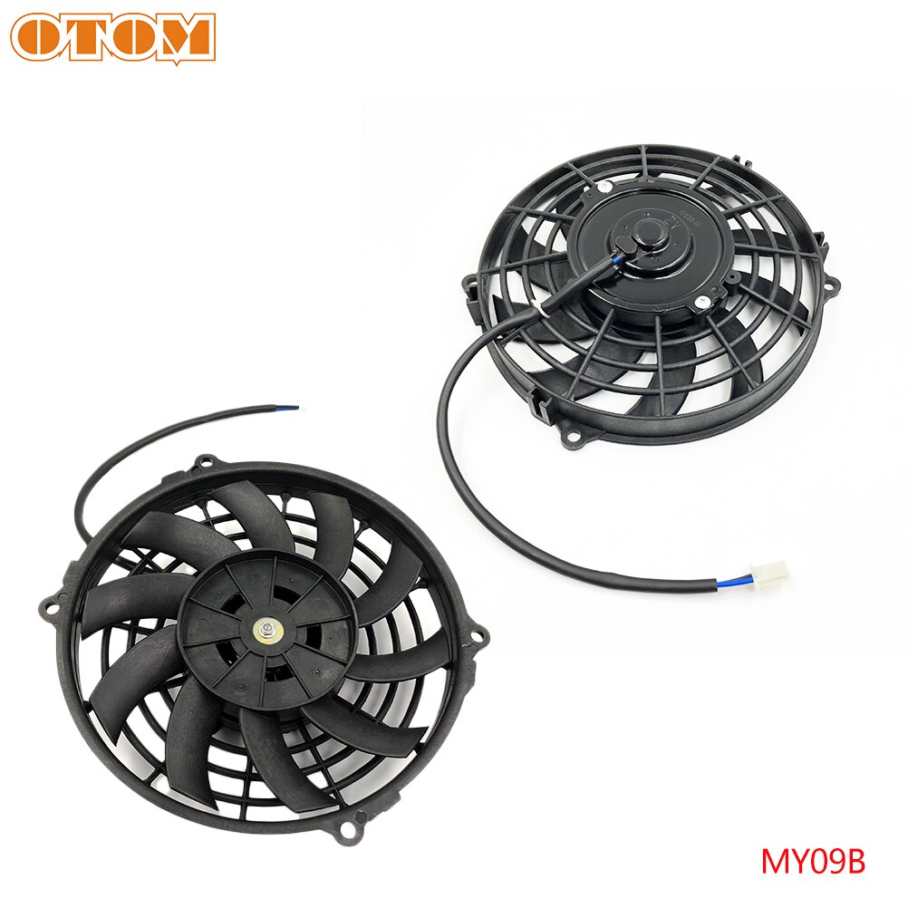 OTOM Universal Motorcycle Cooling Fan Dirt Pit Bike ATV Quad Oil Cooler Water Radiator Electric 12V For KTM Honda Yamaha Kawasak