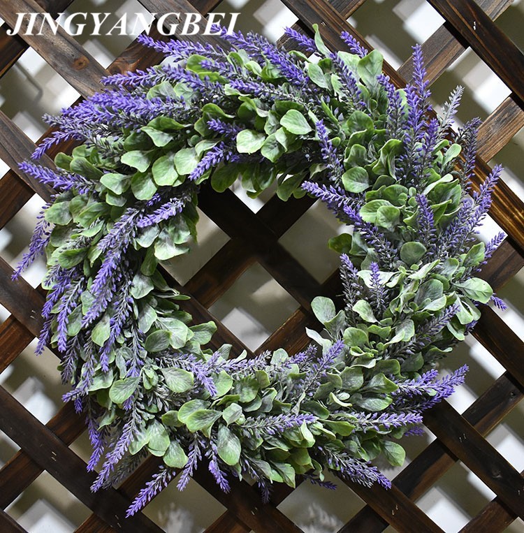 42 cm kunstbloemen zijde lavendel krans wieden decoratie voor de hoofd nemen foto mode enkel product