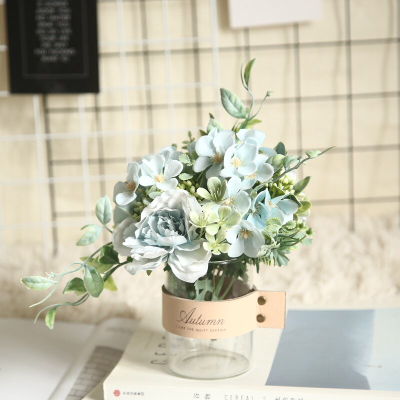 1 Strauß Kamelie Künstliche Pfingstrose Rose Blumen Seide Gefälschte Flores Hochzeit Tafelaufsatz Blume DIY Heimat Garten Party Dekor