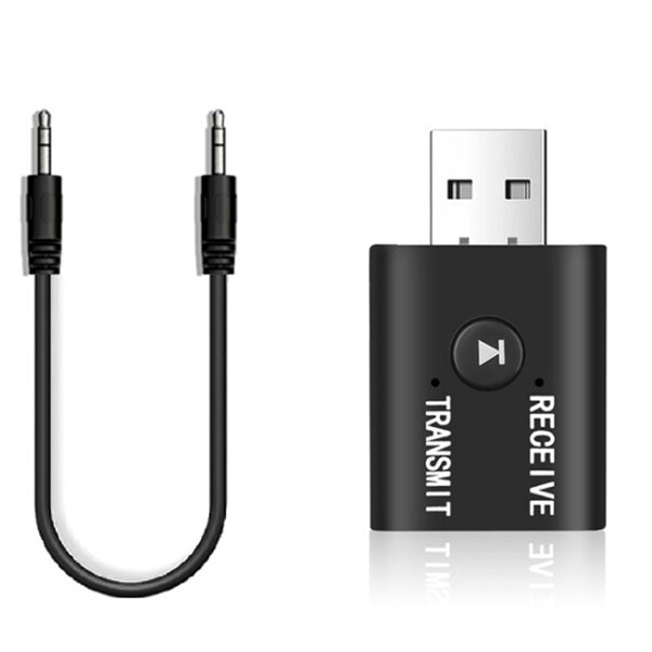2 in 1 Bluetooth 5.0 USB Adapter Transmitter Receiver,for Wireless Mouse Keyboard Speaker