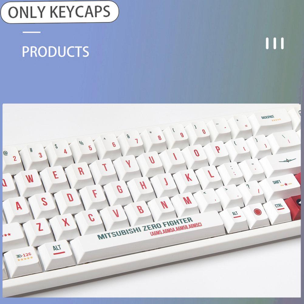 Gmk Airplane PBT Keycaps 132 Key Profile Dye Sub Keycap for CHERRY MX Switch Mechanical Keyboards Gmmk Pro GK61
