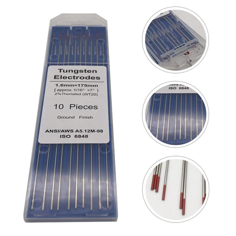 1 opakowanie trwałe elektrody spawalnicze wolframowe torowe WT20 TIG pręty wolframowe