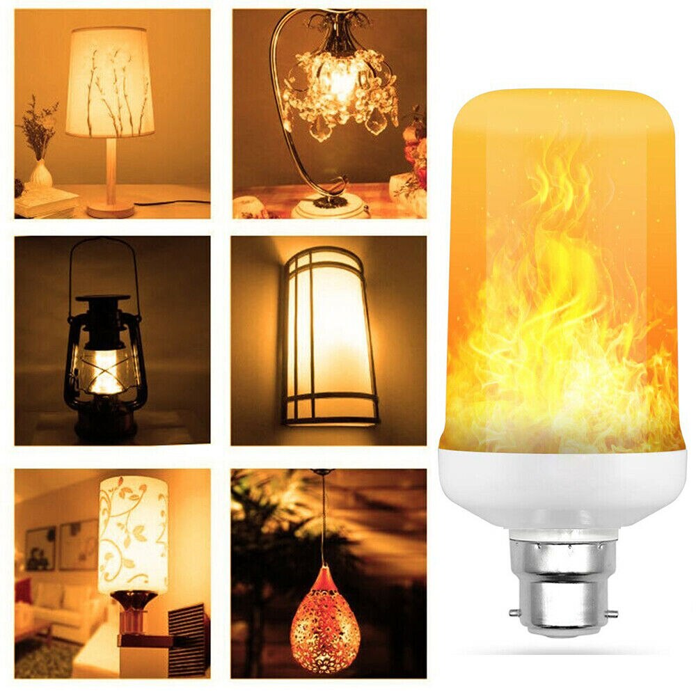 vier Modi 3W E14 E14 E27 E26 B22 Flamme Birne 85-265V LED Flamme Effektive Feuer Lampen flackern Emulation Dekor LED Lampe