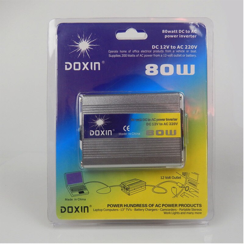 Car Power Inverter Converter DC 12V to 220V AC Cars Inverter with Car Adapter Multifunctional Car Charger 80W/150W/200W/300W