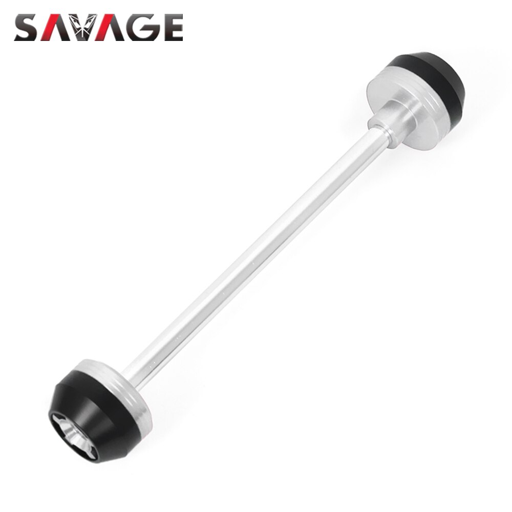 Vooras Vork Crash Sliders Voor Moto Guzzi V85TT -2022 V85 Tt Motorcycle Cnc Pom Wiel Protector falling Bescherming: Zilver
