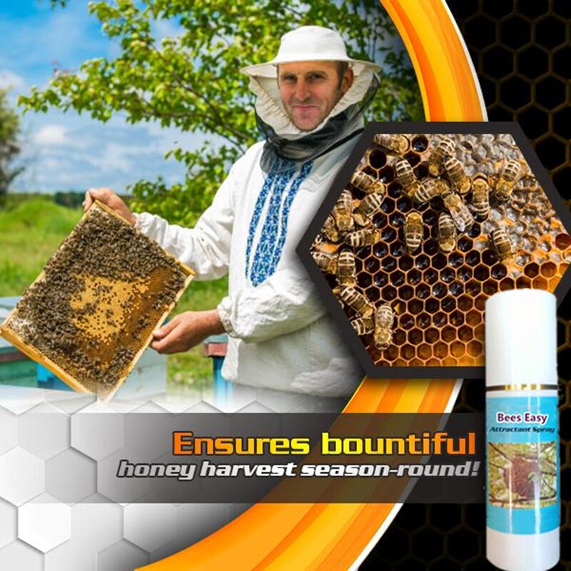 60ml bee let tiltrækkende spray sværm lokke bærbar til gårde tømrer bikube biavl værktøjer