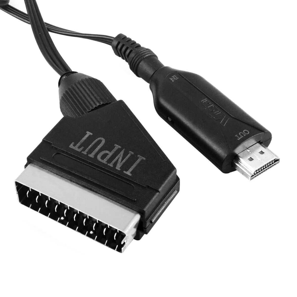 SCART To HDMI Video Audio Upscale Converter Adapter 1080P/NTSC/PAL For HD TV DVD for Sky Box STB Plug and Play