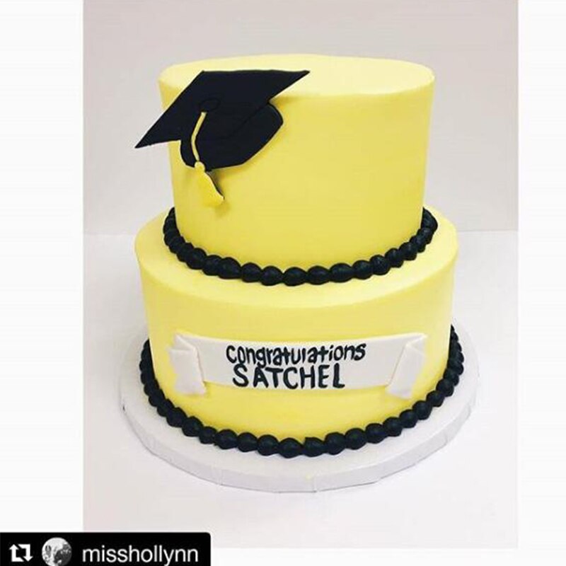 Specialfremstillet 3d udskårne kageudstikker sæt studentereksamen hat og model fondant kage top kage udstikker kage dekorationsværktøj