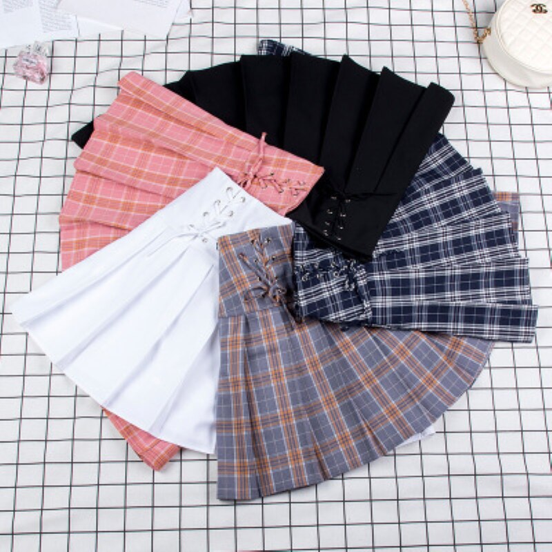 Sports Tennis Skirts High Waist Short Dress Pleated Tennis Skirt With Underpants Girls Teen Slim School Uniform for Cheerleader