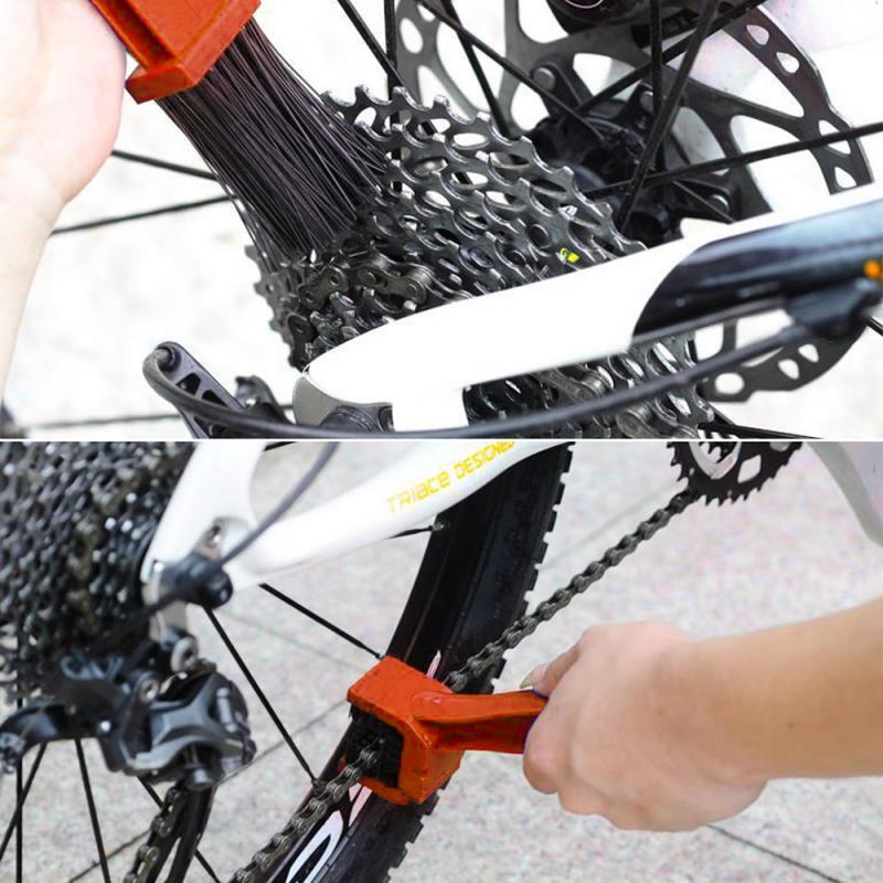 Motorcycle Chain Brush Kit Rim Care Tire Cleaning Motorcycle Bicycle Gear Chain Maintenance Cleaner Dirt Brush Cleaning Tool