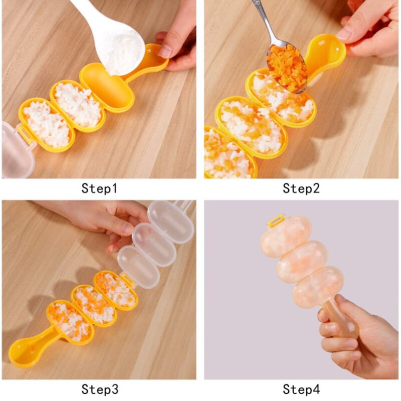 Molde para Sushi molde bola arroz triángulo molde para Sushi arroz molde Diy cocina Diy Sushi herramienta Sushi molde forma Onigiri molde para Sushi Stamper