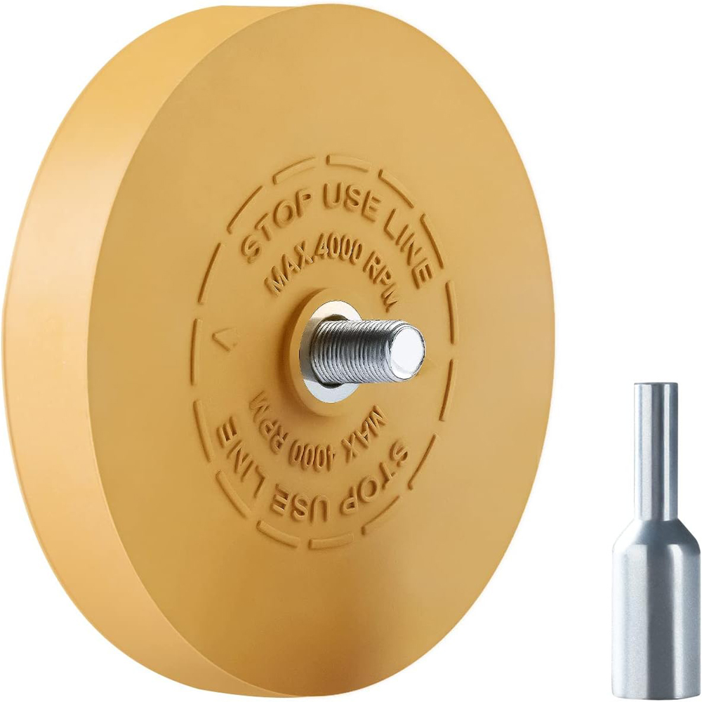 Decal Eraser Wheel Pin Stripe Removal Tool Adhesive Remover Wheel with Pad & Adapter Graphics Removal Tool Eraser