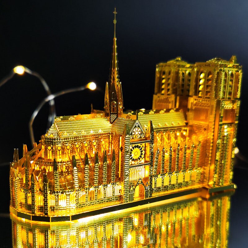 HK Nanyuan 3D Metal Puzzle World Famous Attractions Building DIY Model Kit Children's Educational Toys Games Adult Hobby