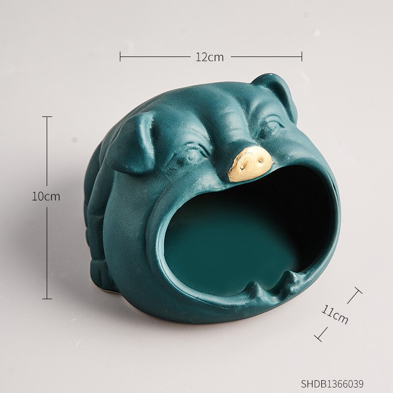 Keramische asbak diermodel knutselen moderne woonaccessoires draagbare asbak voor vriendje grappige asbak