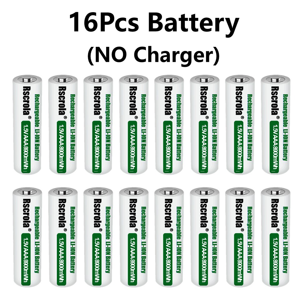 Rscrola Nowe Baterie AAA 8900mWh Akumulatory 3A Przenośne Baterie robić Pilotów Zabawek Dzwonków robić Drzwi Zegarów Gamepadów: MULTI