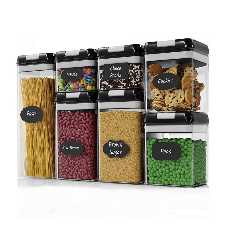 Plastic airtight tank moisture-proof and insect-proof storage bottle food storage container kitchen refrigerator storage jar