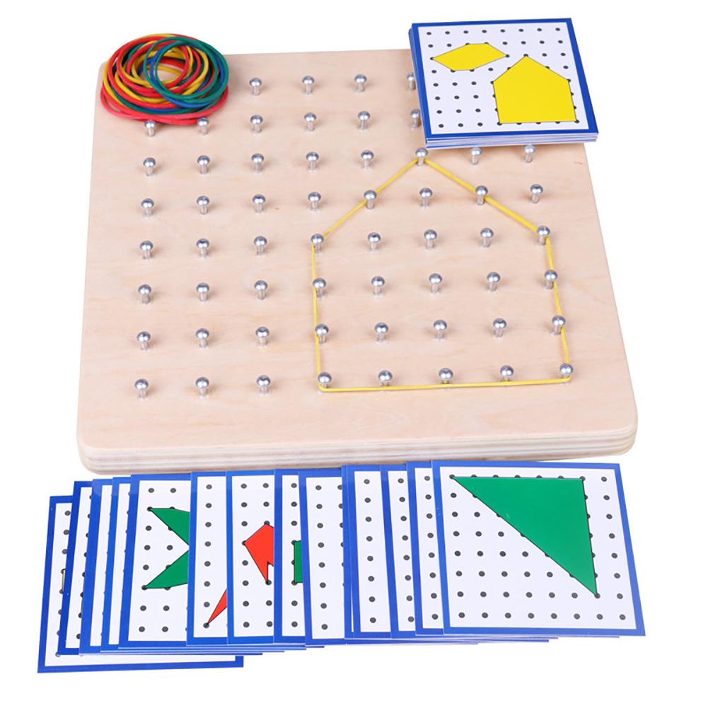 Grafische Rubber Tie Nail Geoboard Met Kaarten Math Learning Onderwijs Kinderen Speelgoed