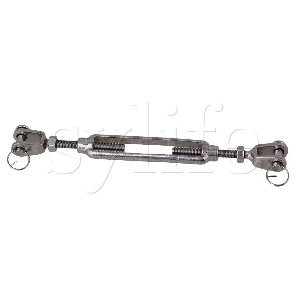 M6 European Style U&amp;U Turnbuckle Wire Rope Tension 304 Stainless Steel