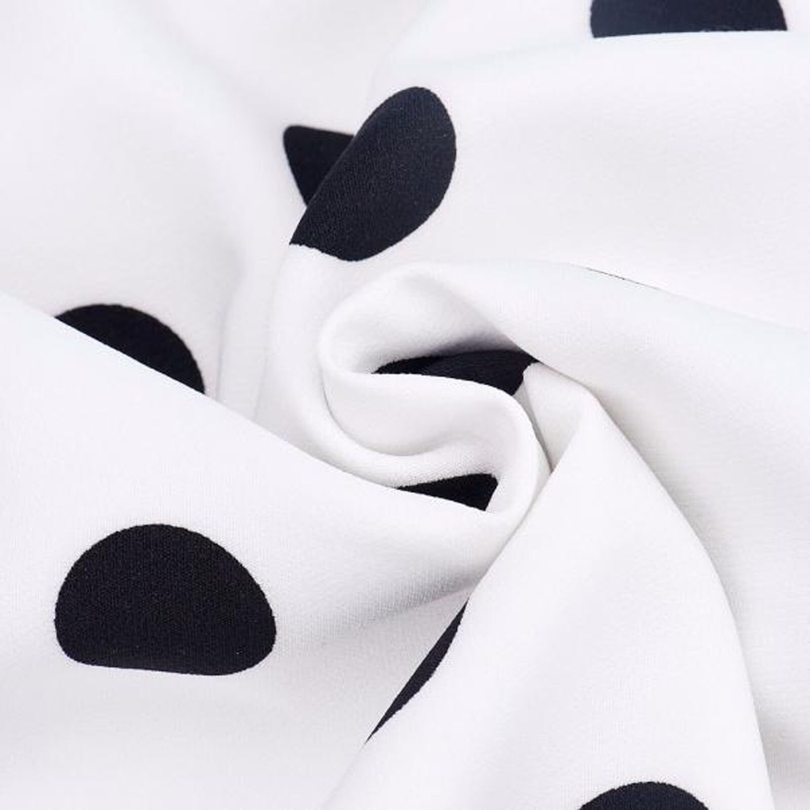 Falda blanca para mujer, falda informal estilo Harajuku con estampado de lunares, estilo Retro, para verano