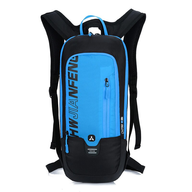 6L Waterproof Outdoor Backpack,Men's Mountain Bike Bicycle Bag,Cycling Hiking Camping Running Hydration Rucksack with Water Bag: Blue Color