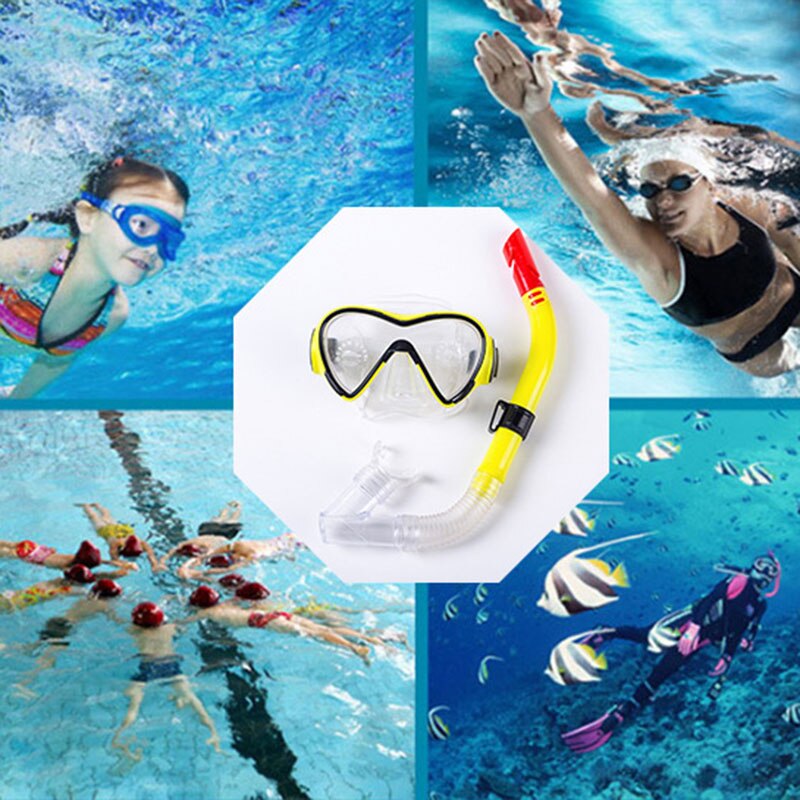 Snorkel Set Dry Snorkel and Anti-Fog Anti-Leak Diving Goggles Snorkeling Snorkel Set SAL99
