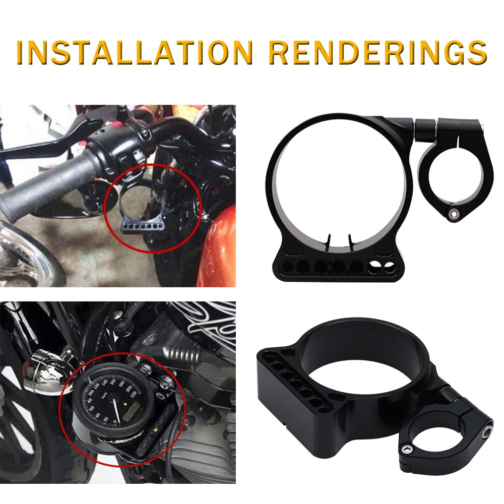 Velocímetro lateral para motocicleta Sportster 883 XL1200 XL 883 1200, soporte de reubicación, funda de soporte de instrumento