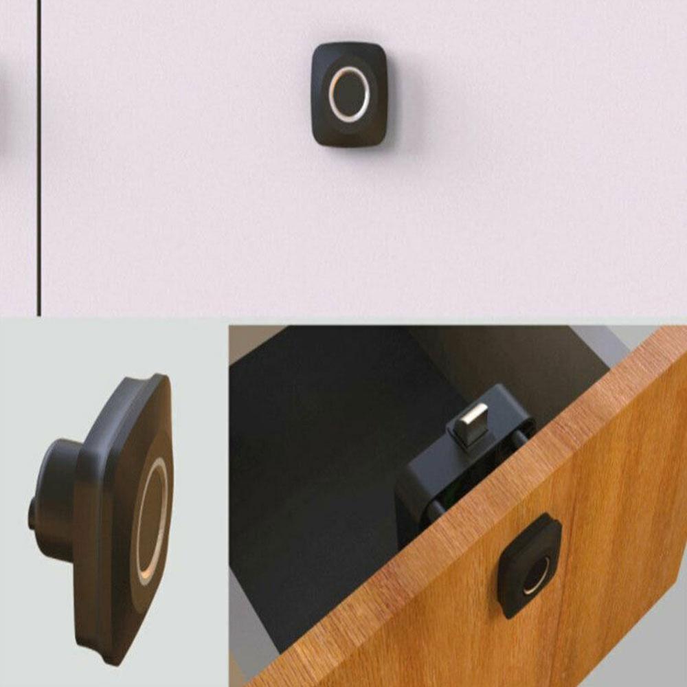 Smart Fingerprint Lock Drawer Lock Cabinet Lock Free Cabinet Cabinet Lock Wardrobe Office Anti-Theft Shoe Lock Door Lock Ho F3U5