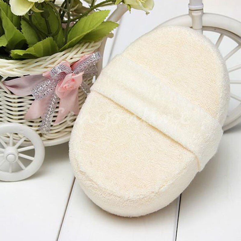 1Pcs Zachte Verse Natuurlijke Loofah Luffa Spons Douche Spa Body Scrubber Peeling Bathing Hoofdmassage Pad Bad Accessoires Beige