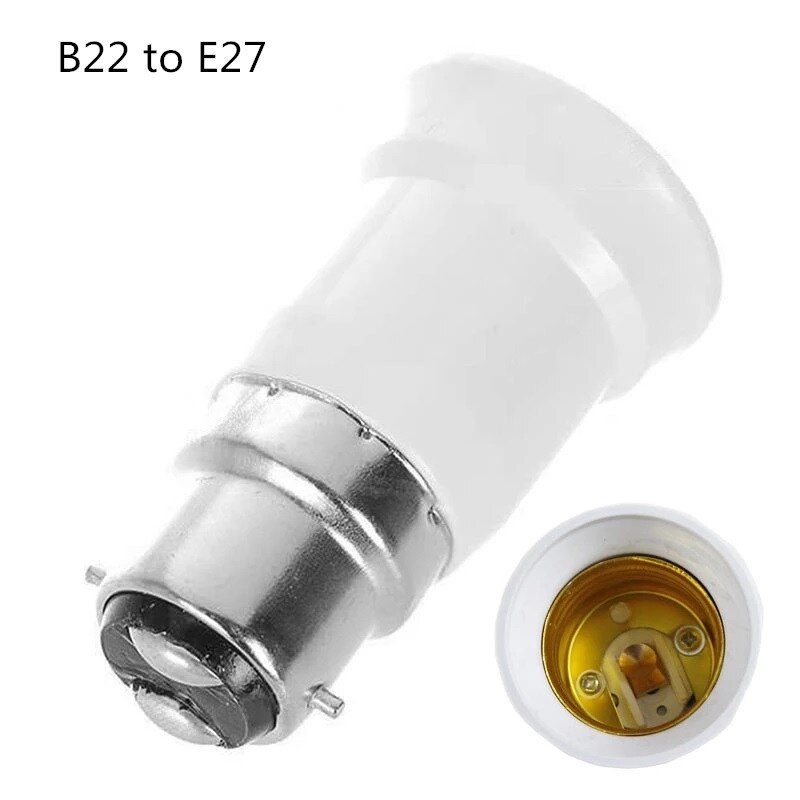 LED Adapter E27 To E14 B22 MR16 GU10 G24 G9 Bulb Holder Converter Socket Bulb Lamp Holder Plug Extender For Lighting: B22 to E27
