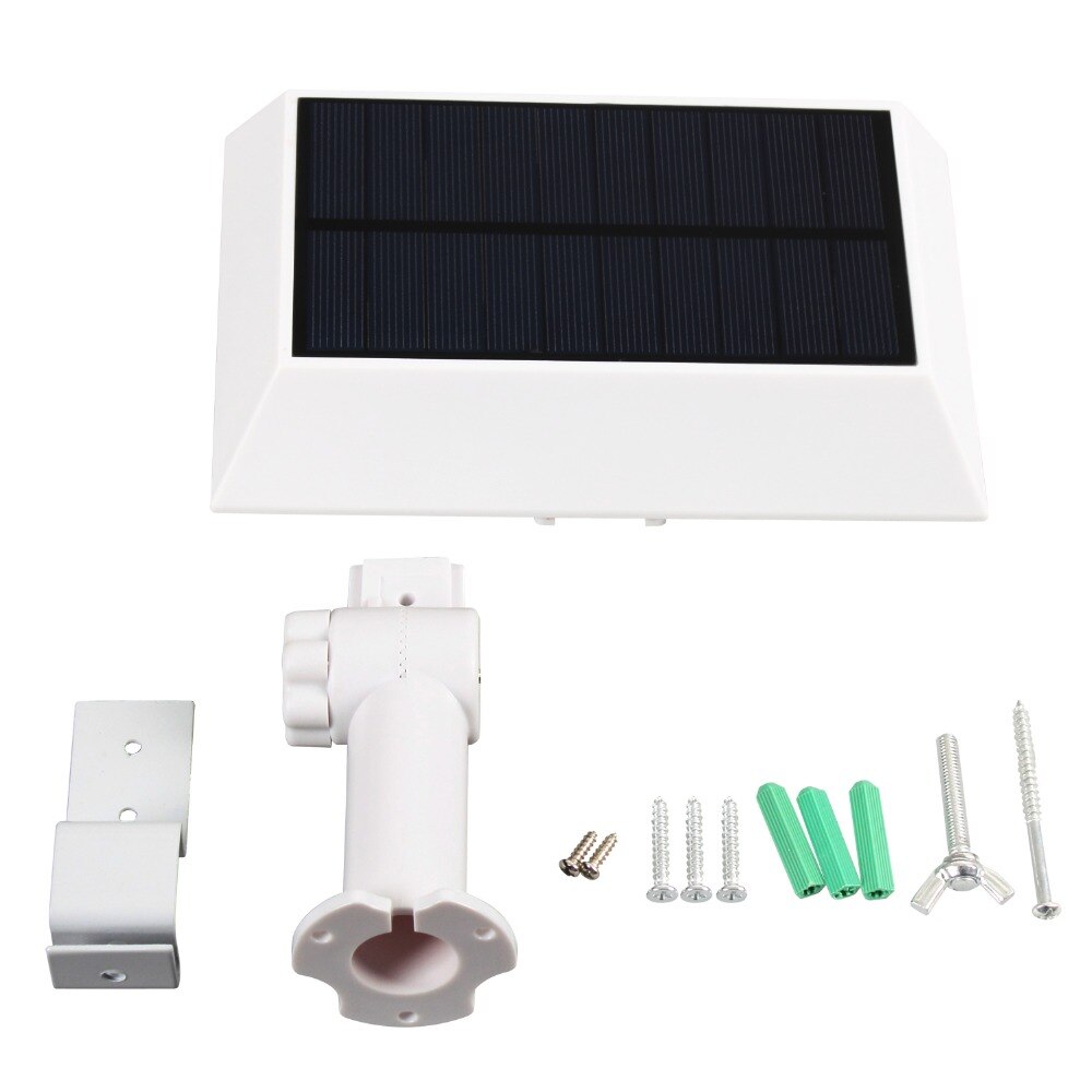 T soloppgang 30 ledet utendørs vegglampe 3000k/6000k ledet solenergi takrenne lys pir solenergi bevegelsessensor lampe vanntett  ip44 steet lys