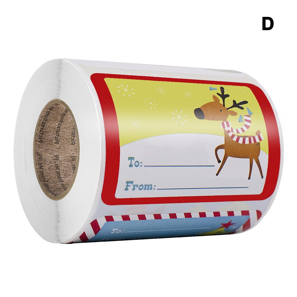 Ontwerpen zelfklevende kerstnaamlabels zegellabels kerststickers verpakkingsstickers  fp8
