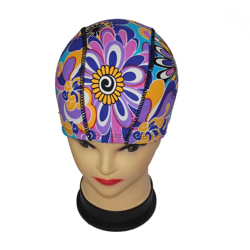 Willekeurige Kleuren En Prints Stof Badmuts Veel Waardevolle Unisex Nylon Lycra Vrouwelijke En Mannelijke Zwemmen Hoed