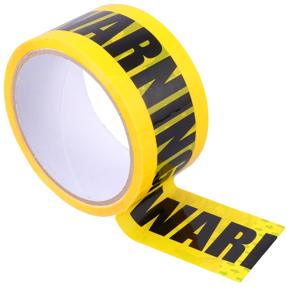 1 Roll THANK YOU Safety Tape Safe Self Adhesive Sticker Warning Tape Masking Tape for Walls Floors Pipes (Yellow)