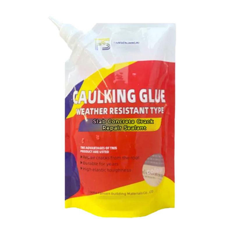 500g Slab Concrete Crack Waterproof Repair Sealant Cement Crack Repair Sealant Glue Roof Wall Floor Leak Filling Sealing Materia: Default Title