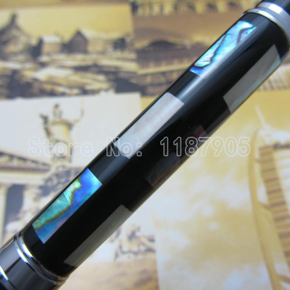 Deep Sea Bright Pearl Shell Jinhao Fountain Pen 18KGP M Nib pen