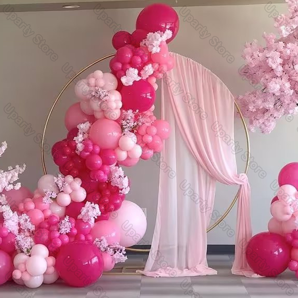 Globos rosa polvoriento de 5/10/12/18 pulgadas, rosa Retro, rosa fuerte, Pastel, rosa claro, globos para cumpleaños, boda, Baby Shower, decoración de